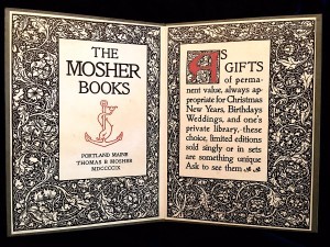 Advertising Diptych for The Mosher Books