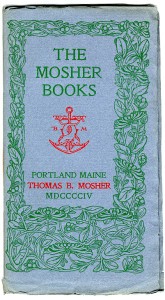 The Mosher Books Catalog Cover