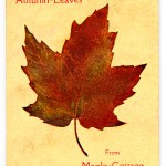 Books Privately Printed (1892-1923) - "Autumn Leaves from Maple Cottage" cover page.
