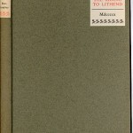 Lyric Garland Series (1903-1913) - Grey boards with lables on Gordon Bottomley's "The Riding to Lithend." Cover.