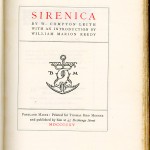 Miscellaneous Series (1895-1923) - "Sirenica" by W. Compton Leith with an introduction by William Marion Reidy. Title page.