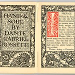 Miscellaneous Series (1895-1923) - "Hand & Soul" by Dante Gabriel Rossetti. Title page.