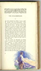 At beginning of "The Roadmender", first part, Page 3.