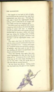 At first opening of "The Roadmender", fifth part, Page 31.