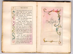 Opening lines of "The Master" and conjugate page.