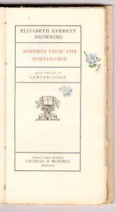 Dainty illumination to "Sonnets from the Portuguese" (1900).