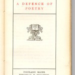 Vest Pocket Series (1899-1913) - Shelly's "A Defence of Poetry."