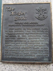Thomas Bird Mosher historical plaque - 1149